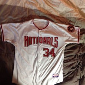 Bryce Harper Wash Nationals jersey MLB authentic